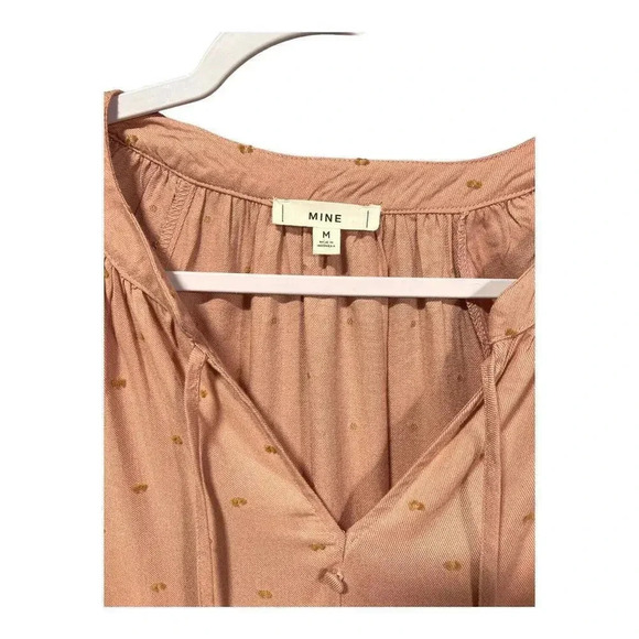 Mine Brand M NWOT Mauve Balloon Long Sleeve Babydoll Lined Mini‎ Dress - Picture 6 of 7